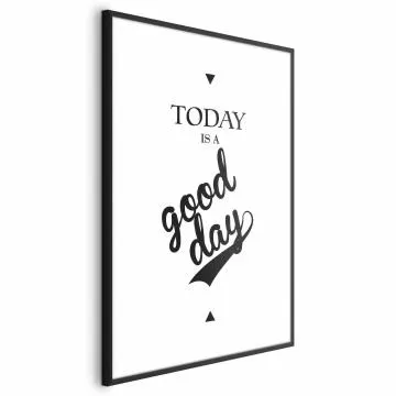 Plakat Today 40x60 cm z ramą czarną z marginesem