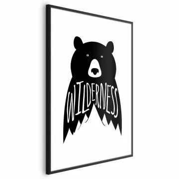 Plakat Wilderness 40x60 cm z ramą czarną z marginesem