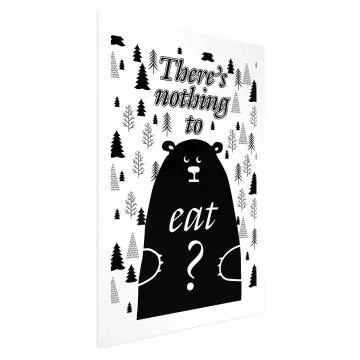 Plakat Nothing to eat 29,7x42 cm bez ramy z marginesem