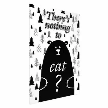 Plakat Nothing to eat 40x60 cm bez ramy bez marginesu