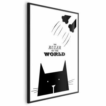 Plakat Król świata 40x60 cm z ramą czarną bez marginesu