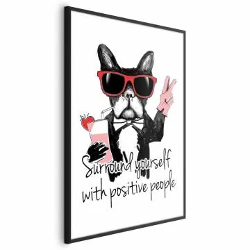 Plakat Advice 40x60 cm z ramą czarną z marginesem