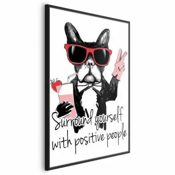 Plakat Advice 21x30 cm z ramą czarną bez marginesu