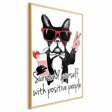 Plakat Advice 40x60 cm z ramą złotą bez marginesu