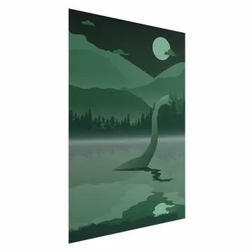 Plakat Loch Ness 21x30 cm bez ramy bez marginesu