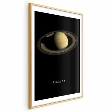 Plakat Saturn 60x90 cm z ramą złotą z marginesem