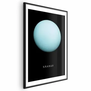 Plakat Uran 40x60 cm z ramą czarną z marginesem