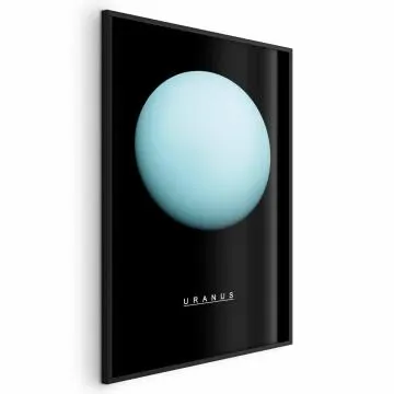 Plakat Uran 40x60 cm z ramą czarną bez marginesu