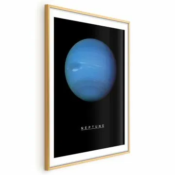 Plakat Neptun 40x60 cm z ramą złotą z marginesem