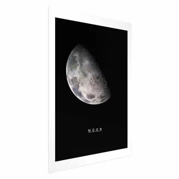 Plakat Księżyc 60x90 cm bez ramy z marginesem