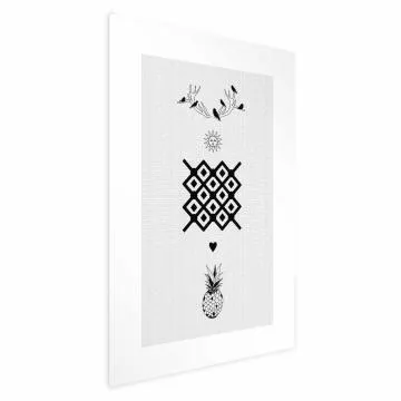 Plakat Szczęście 21x30 cm bez ramy z marginesem