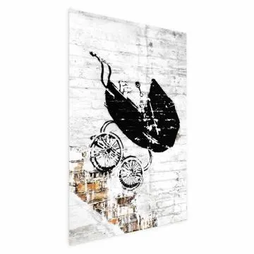 Plakat Pędzący wózek 29,7x42 cm bez ramy z marginesem