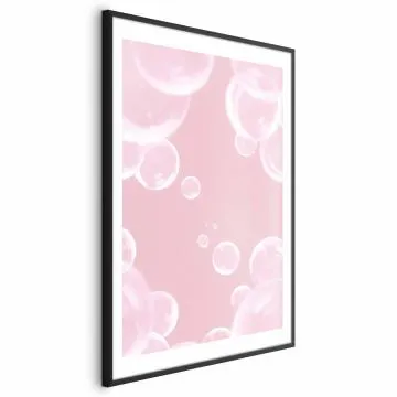 Plakat Subtelny powiew 40x60 cm z ramą czarną z marginesem