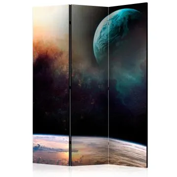 Parawan dwustronny Pejzaże 135x172 cm 3-częściowy wielokolorowy