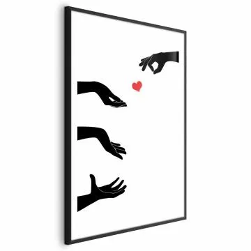 Plakat Pstryczek 29,7x42 cm z ramą czarną z marginesem