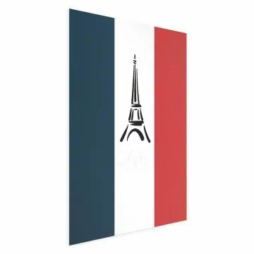 Plakat Symbole Francji 29,7x42 cm bez ramy bez marginesu