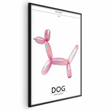 Plakat Holo-Dog 40x60 cm z ramą czarną bez marginesu