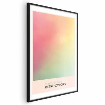 Plakat Cherry Brezee 40x60 cm z ramą czarną z marginesem
