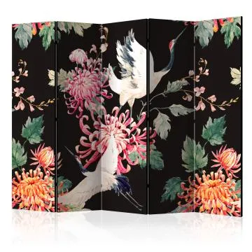 Parawan akustyczny Orient 225x172 cm 5-częściowy wielokolorowy