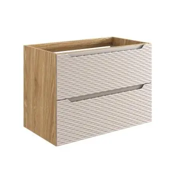 Szafka pod umywalkę OCEAN BEIGE 82-80-2S 80cm dąb olejowany/beżowa