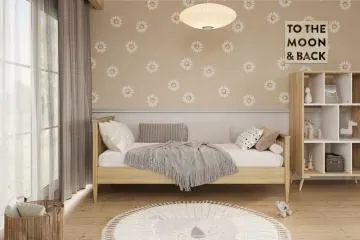 Łóżko dziecięce MIJA 200x90cm sosna nielakierowana drewniane