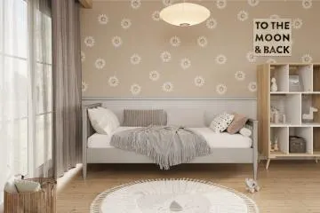 Łóżko dziecięce MIJA 200x90cm szare drewniane