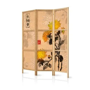 Parawan japoński Orient 135x172 cm 3-częściowy wielokolorowy