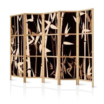 Parawan japoński Orient 225x172 cm 5-częściowy beżowy