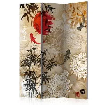 Parawan dwustronny Orient 135x172 cm 3-częściowy wielokolorowy