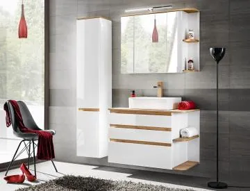 Szafka pod umywalkę PLATINUM 820 94 cm biała