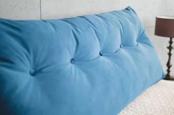 Poduszka na zagłówek PILLOW CHIC VELVET 160 granatowa