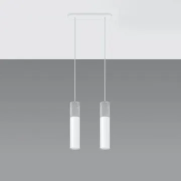 Lampa wisząca BORGIO 2 biała