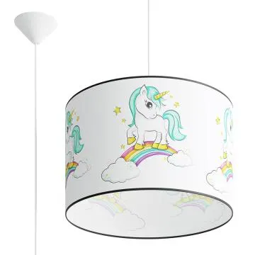 Lampa wisząca JEDNOROŻEC 40 biała