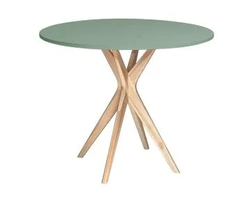 Stół półokrągły CUTTI 90x90 rozkładany szałwiowy/jesion