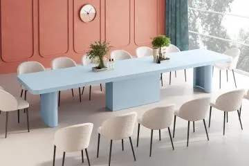 Stół rozkładany PORTOFINO 160(412)x100 miętowy mat
