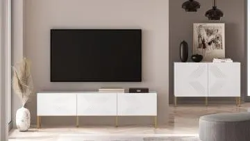 Szafka RTV KLARA 170 biały mat
