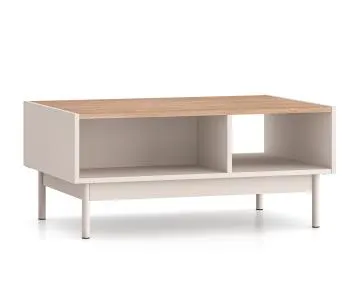Stolik kawowy DUMI 90x60 kaszmirowy/dąb cremona