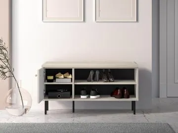 Szafka na buty z siedziskiem ELLEN 1D kaszmir