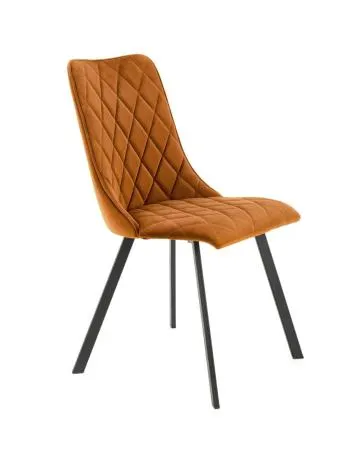 Krzesło tapicerowane K450 VELVET cynamonowe