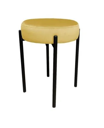 Taboret TORIN MG VELVET musztardowy/curry