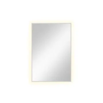 Lustro łazienkowe LUMO 90x60cm białe z oświetleniem LED