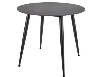 Stół okrągły RION 90 cm czarny marmur