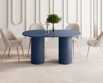 Stół ROSETO 150x80 granatowy mat