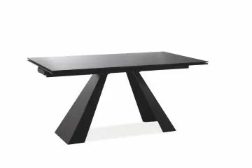 Stół rozkładany SALVADORE 160(240)x90 czarny mat