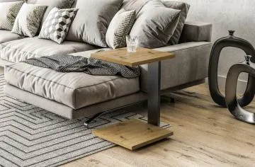 Stolik kawowy SATURN 40x40 dąb artisan