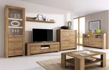Szafka RTV BROKON 155 + półka 155 dąb riviera