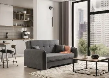 Sofa rozkładana z funkcją spania LAINE szara