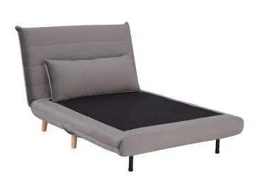Fotel rozkładany SPIKE VELVET szary