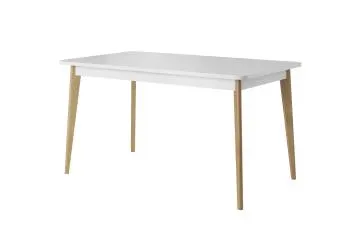 Stół rozkładany VIVIERA 140(180)x80 dąb/biały