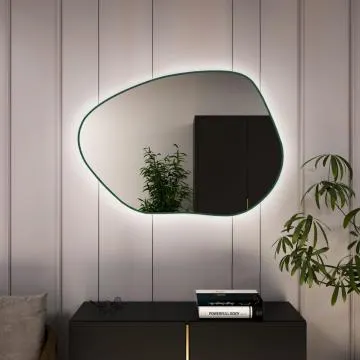 Lustro łazienkowe PALETTA LED 80x57cm kolor ramki do wyboru